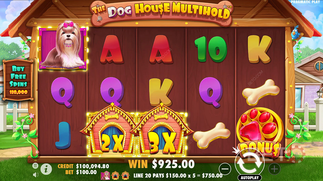 Бонус карактеристике објашњене у The Dog House Мултихолд од стране Pragmatic Play