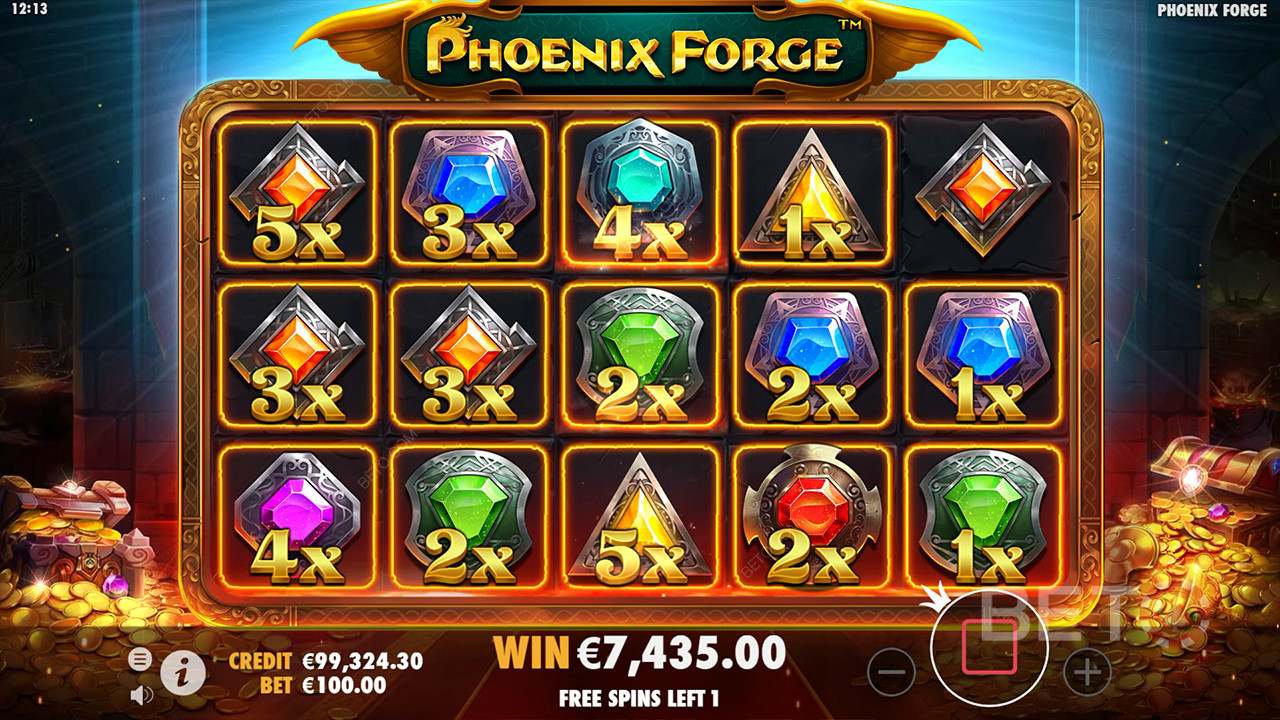 Бонус функције објашњене у игри Phoenix Forge од стране Pragmatic Play