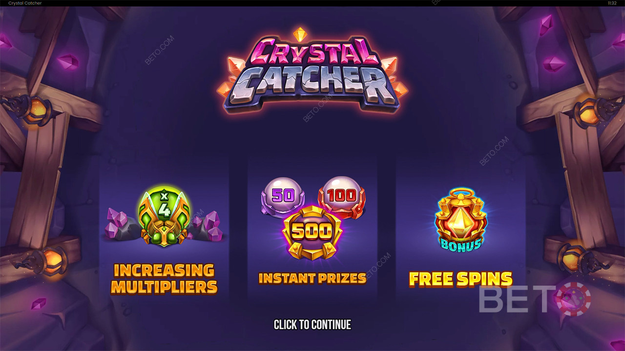 Бонус карактеристике објашњене у Цристал Цатцхер од Push Gaming