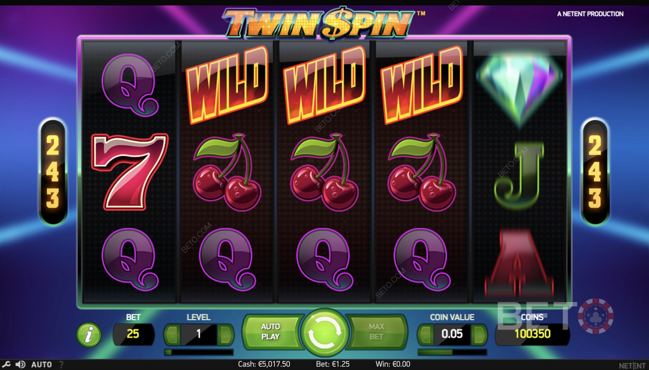 Тројка комбинација у Twin Spin