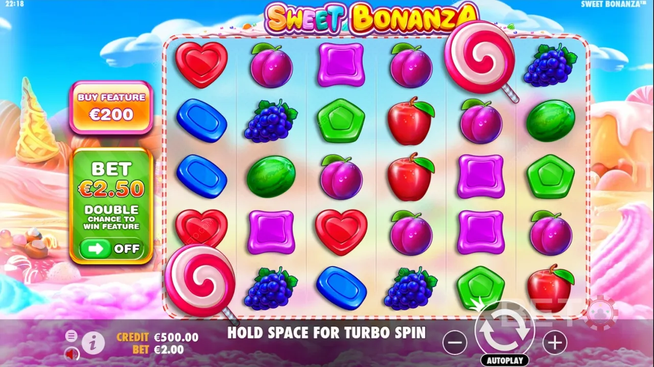 Sweet Bonanza демо видео игре. РТП је изнад 96%