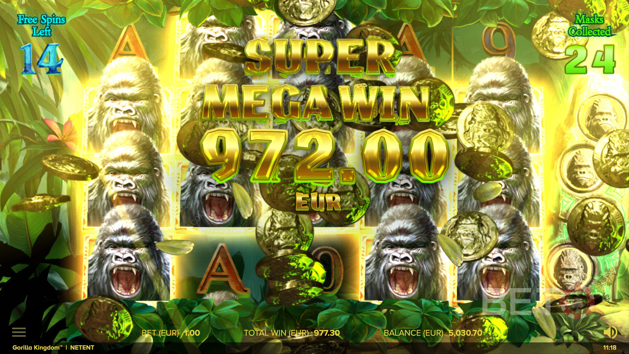 Остварите Супер Мега победу у онлајн слоту Gorilla Kingdom