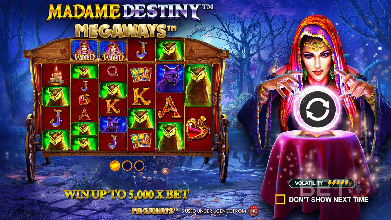 Пример слике игре Madame Destiny Megaways