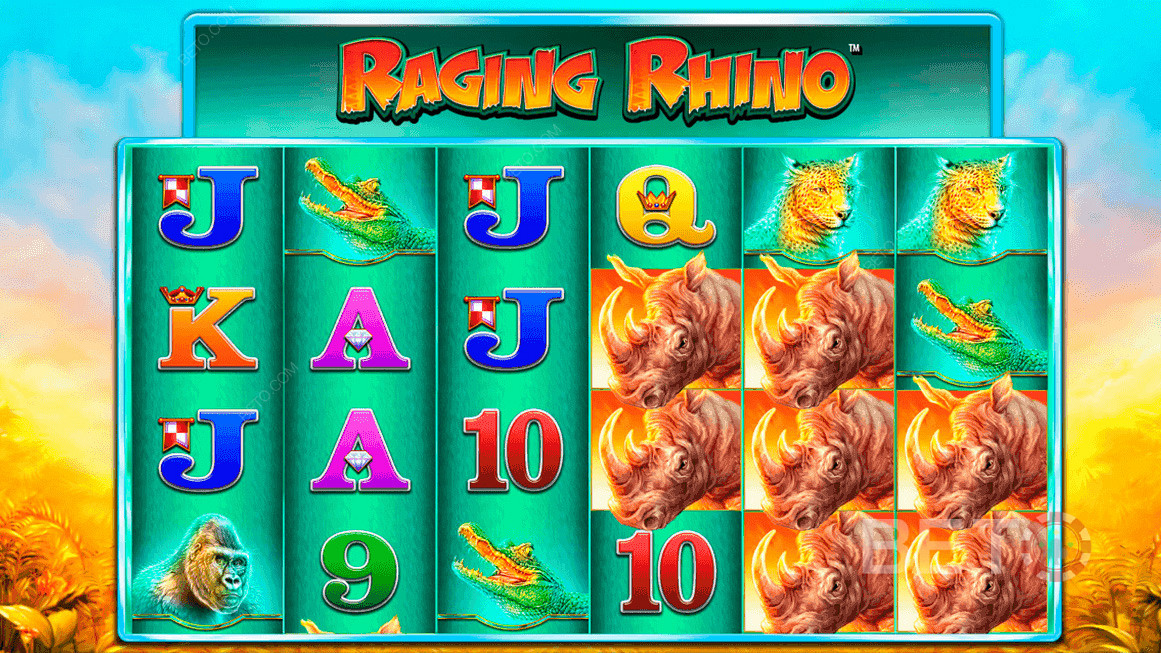 Raging Rhino из Виллиамс Interac ( WMS ) - даје вам до 46.656 начина да победите!