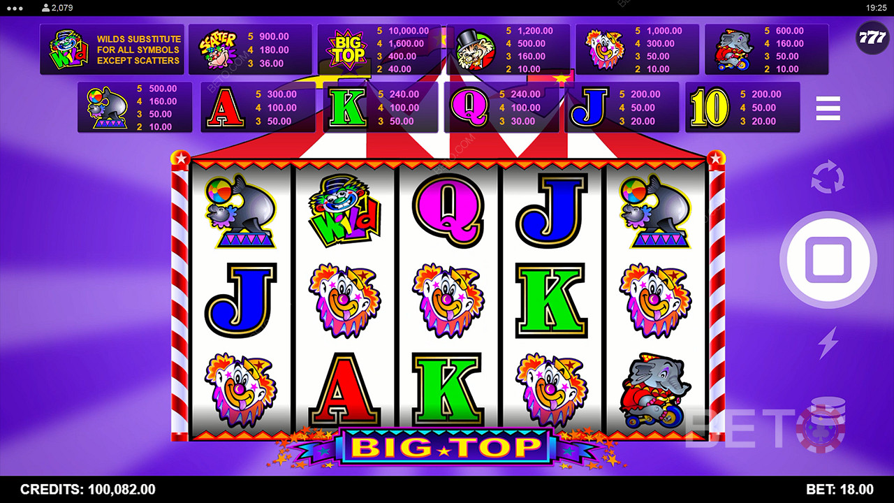 Big Top Igraj Besplatno
