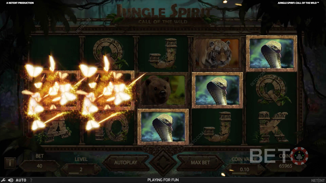 Функција појачања лептира у Jungle Spirit: Call of the Wild
