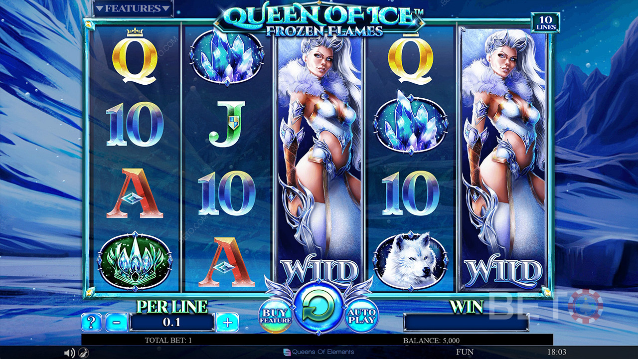 Queen of Ice Frozen Flames  Igraj Besplatno