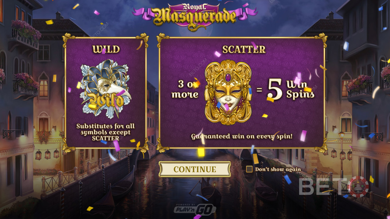 Бонус функције објашњене у игри Royal Masquerade од стране Play