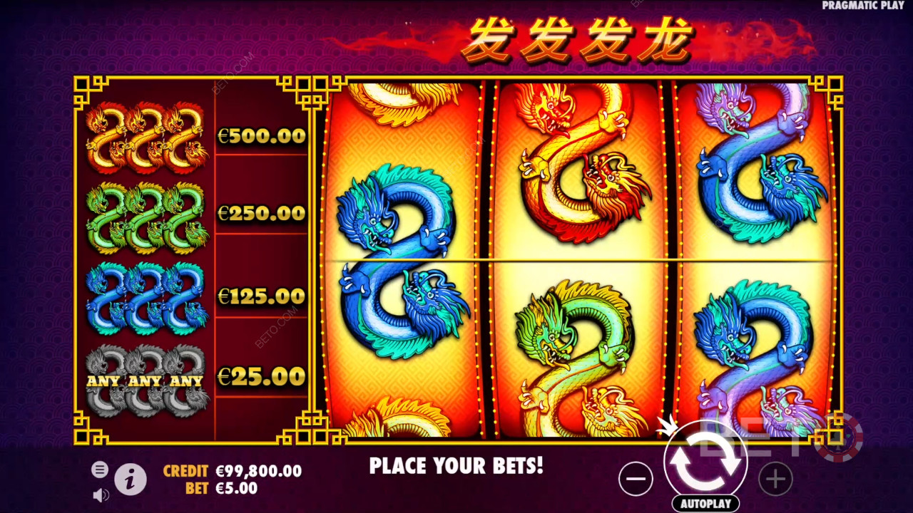 Бонус функције објашњене у игри 888 Dragons од стране Pragmatic Play