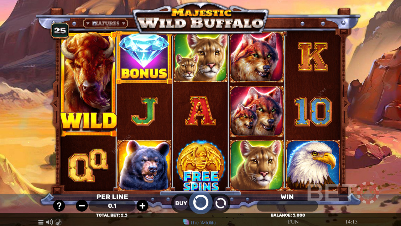 Majestic Wild Buffalo Igraj Besplatno