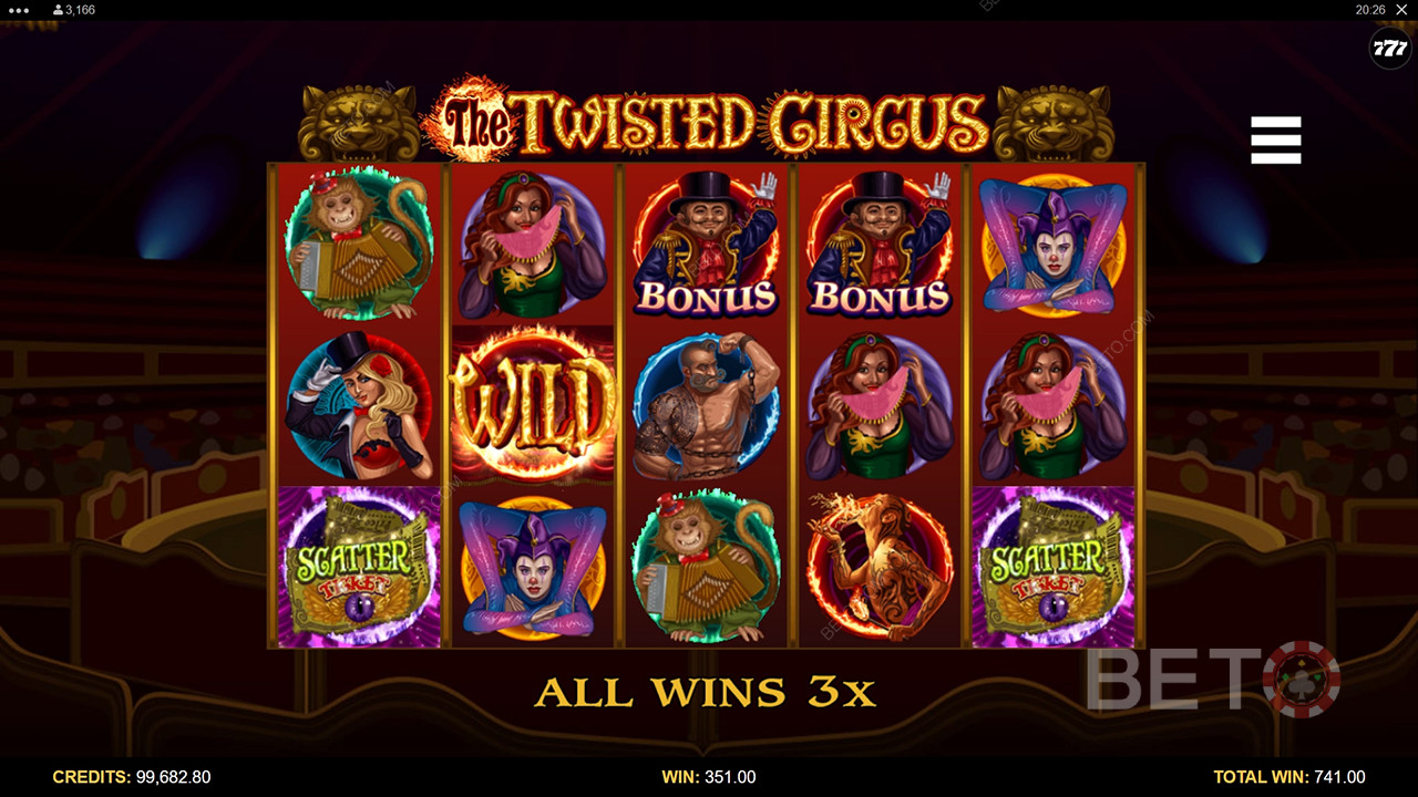 The Twisted Circus: Онлајн слот вредан окретања?