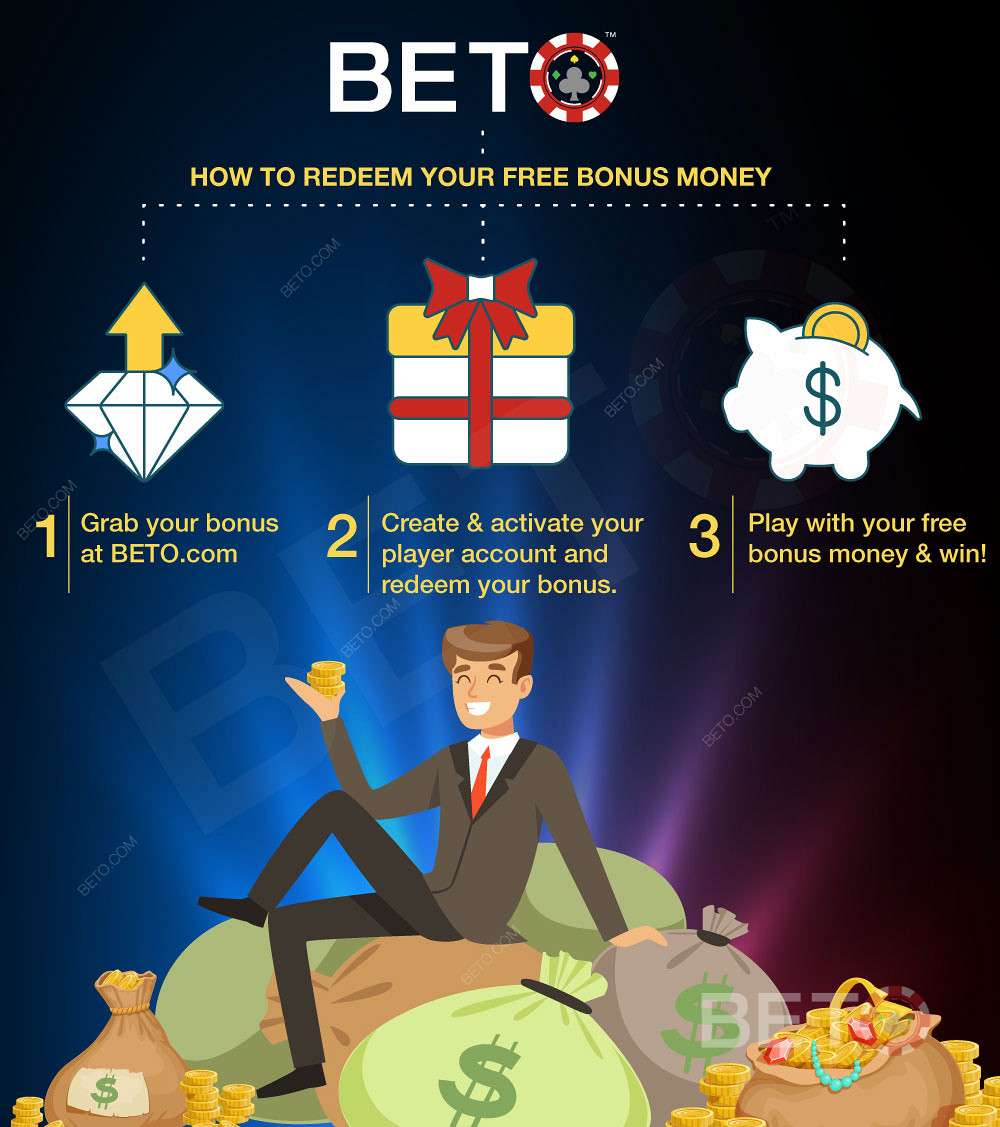 Лако је искористити казино бонус који сте пронашли у БЕТО!