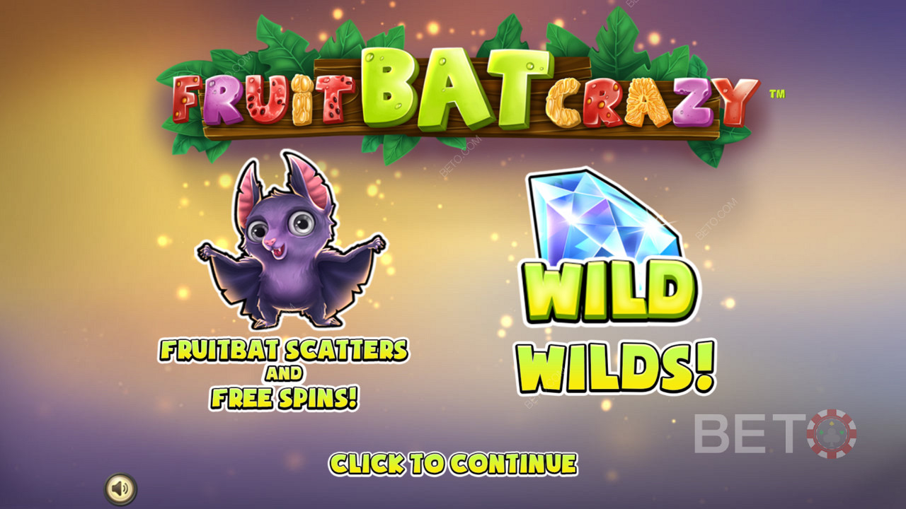 Fruit Bat Crazy - Слатки Фруит Бат вам пружа обиље забаве са Вилд, Сцаттер и бесплатним окретањима
