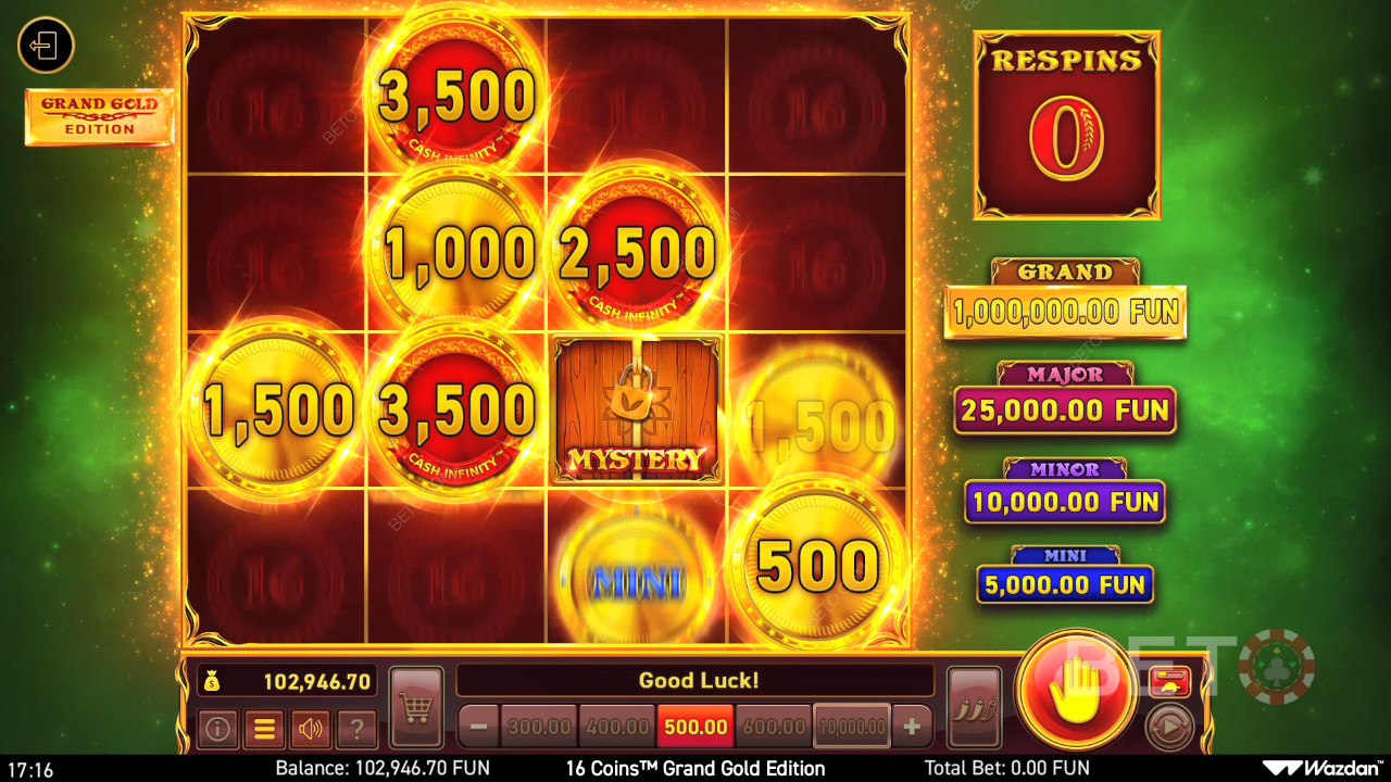 Да ли се исплати играти онлајн слот 16 Coins Grand Gold Edition?