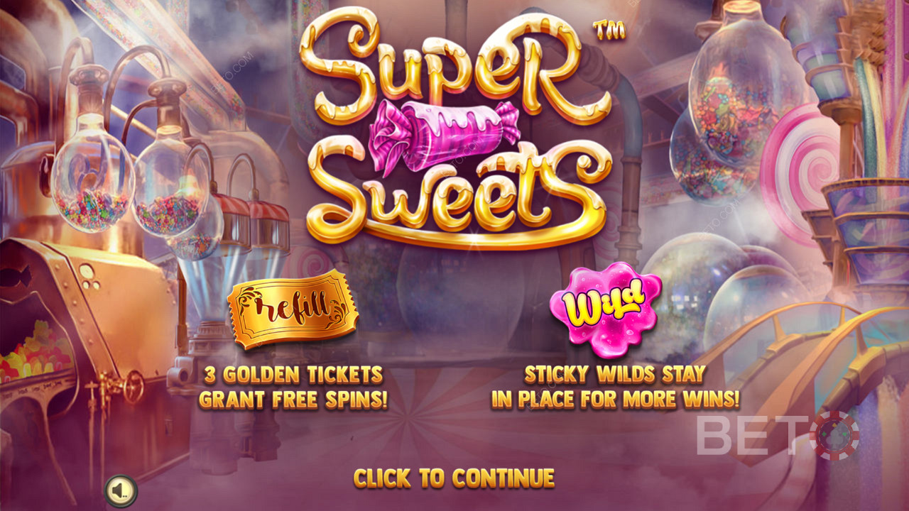 Уводни екран Super Sweets