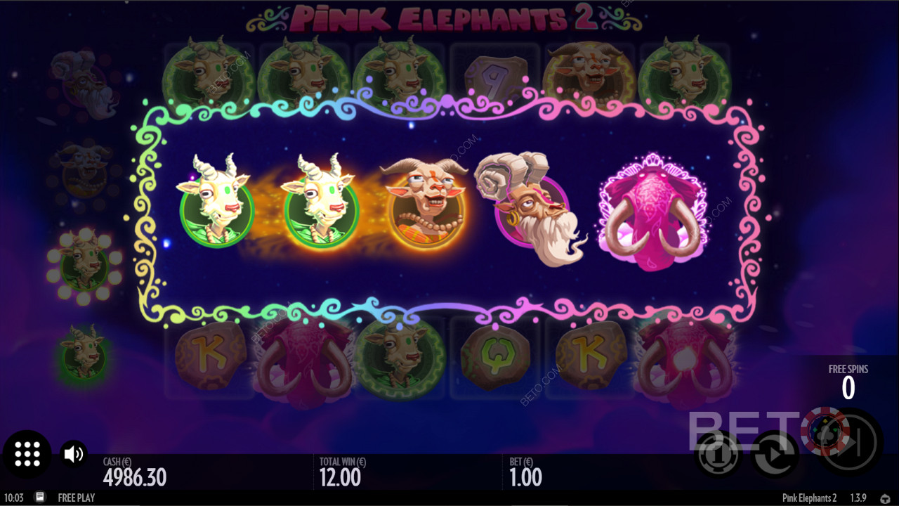 Бонус за надоградњу цоол симбола у Pink Elephants 2