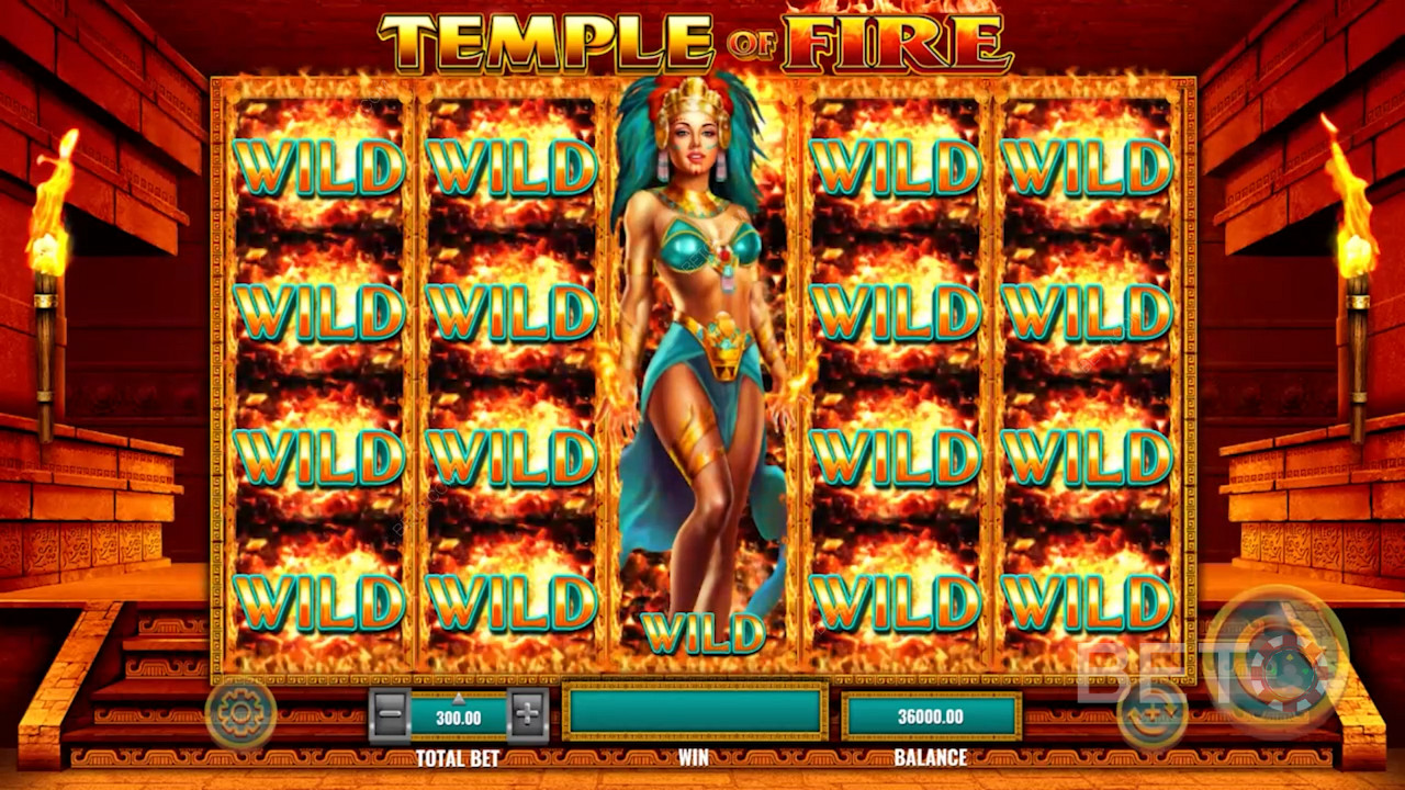 Моћ растућег видео слота Вилд ин Temple of Fire