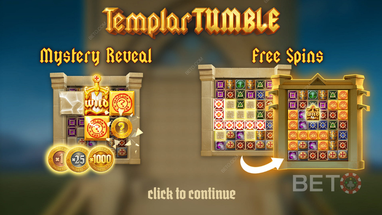 Уводни екран Templar Tumble