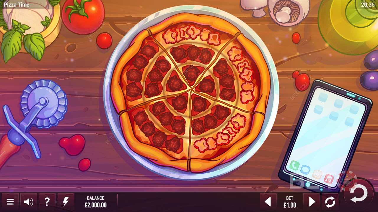 Кружна мрежа за игру Pizza Time