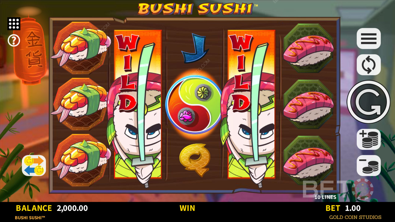 Екпандинг Вилдс у Bushi Sushi слот машини