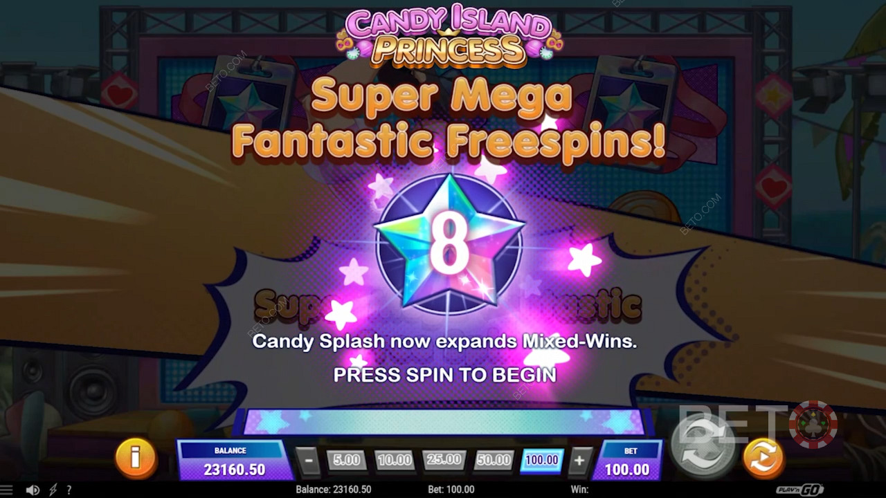 Блистави бесплатни окрети у Candy Island Princess