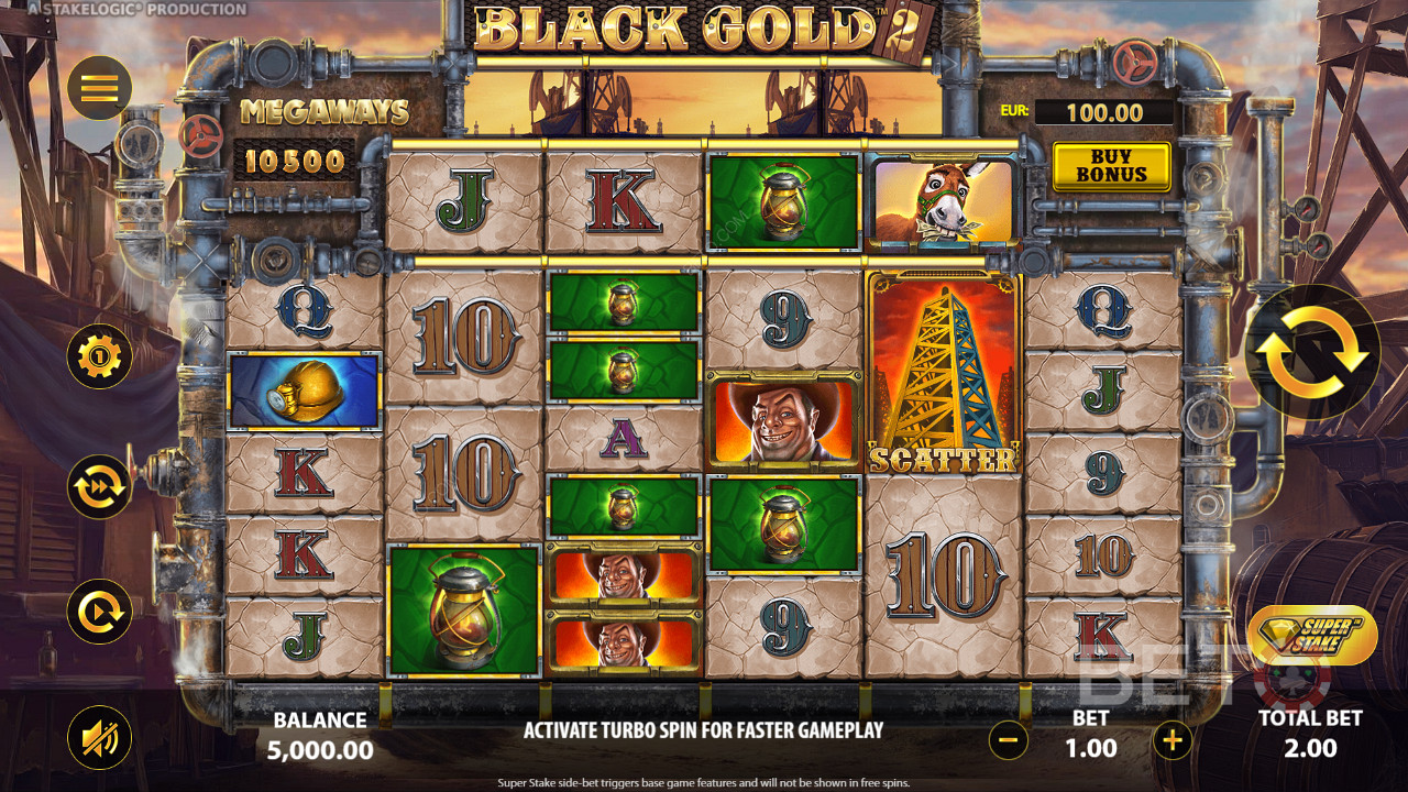 Black Gold 2 Megaways од Стакелогиц-а - играјте са до 117.649 исплатних линија