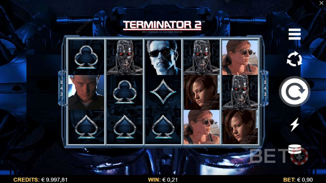 Уживајте у теми Terminator 2 са ликовима из филма