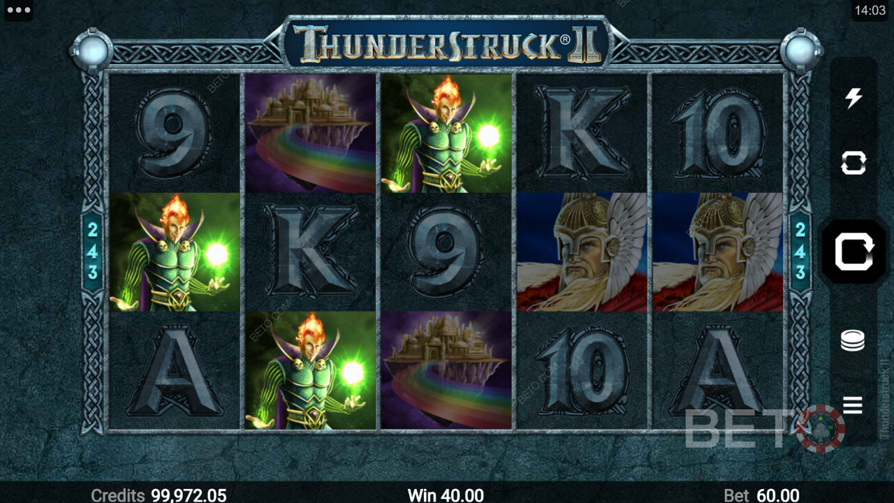 Високо плаћени сликовни симболи у Thunderstruck II