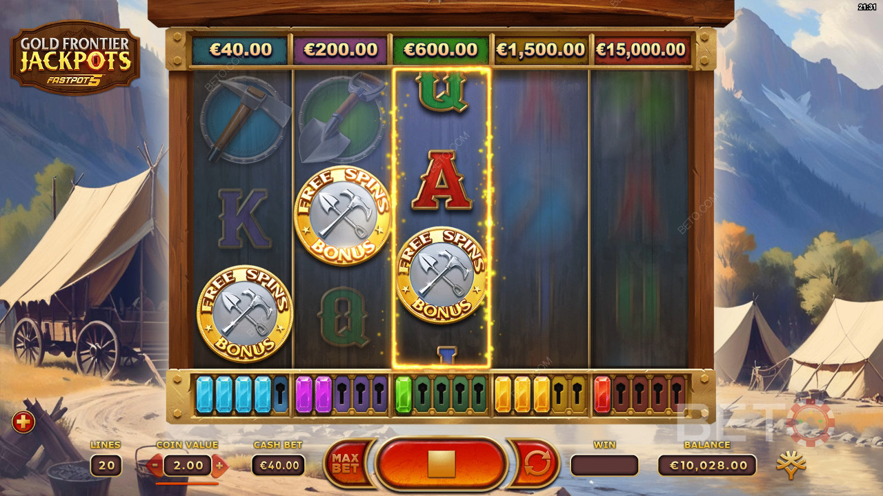 Gold Frontier Jackpots FastPot5 Igraj Besplatno