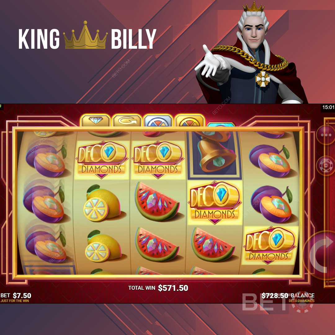 Играјте узбудљиве слотове на онлајн казину King Billy