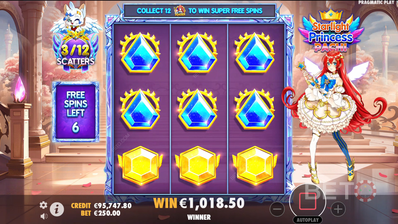Бонус карактеристике објашњене у Starlight Princess Пацхи од стране Pragmatic Play