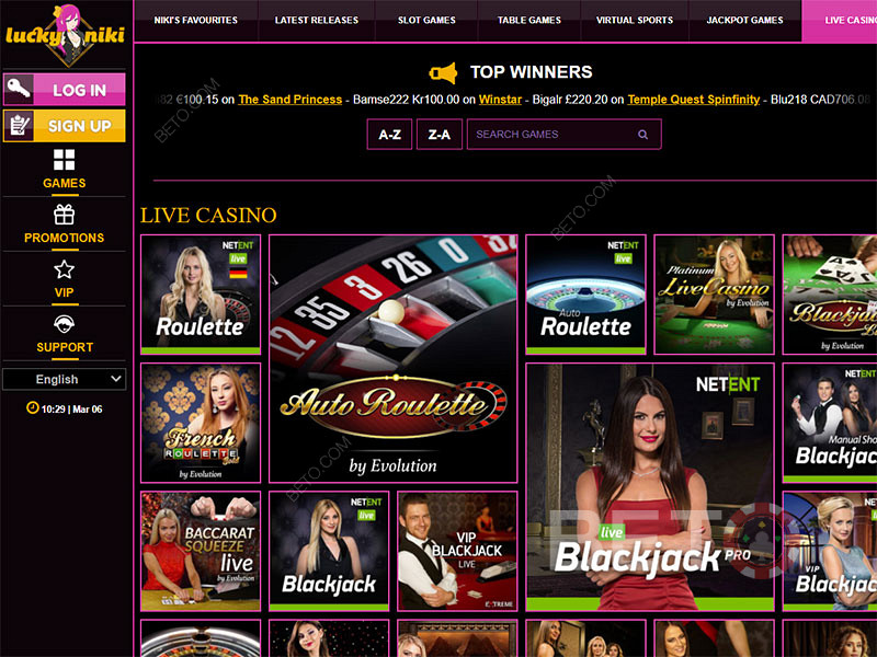 Lucky Niki казино је један од најјединственијих онлајн казина. Добијте бонус на први депозит.