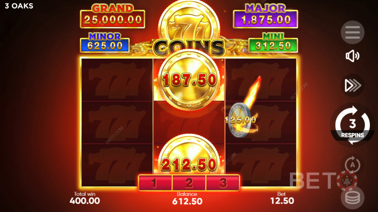 Како играти 777 новчића у 3 Oaks Gaming-у