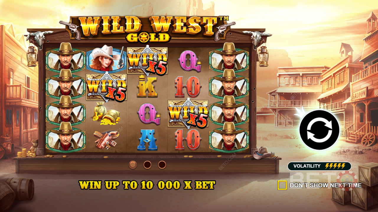 Награђивање Вилд симбола помаже у добијању исплате у Wild West Gold