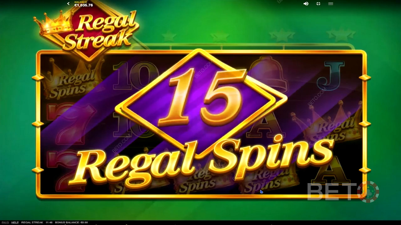 Regal Streak -ови специјални краљевски окрети