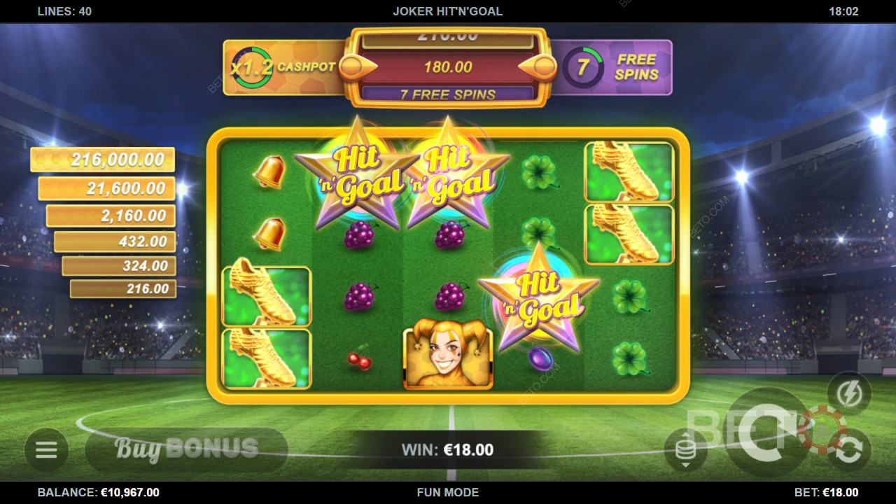 Joker Hit'n'Goal Igraj Besplatno