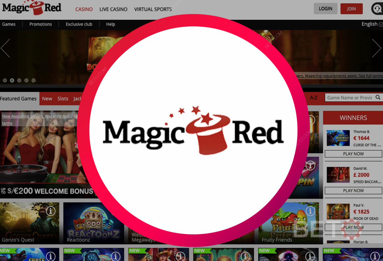Magic Red онлајн казино - веб локација прилагођена корисницима