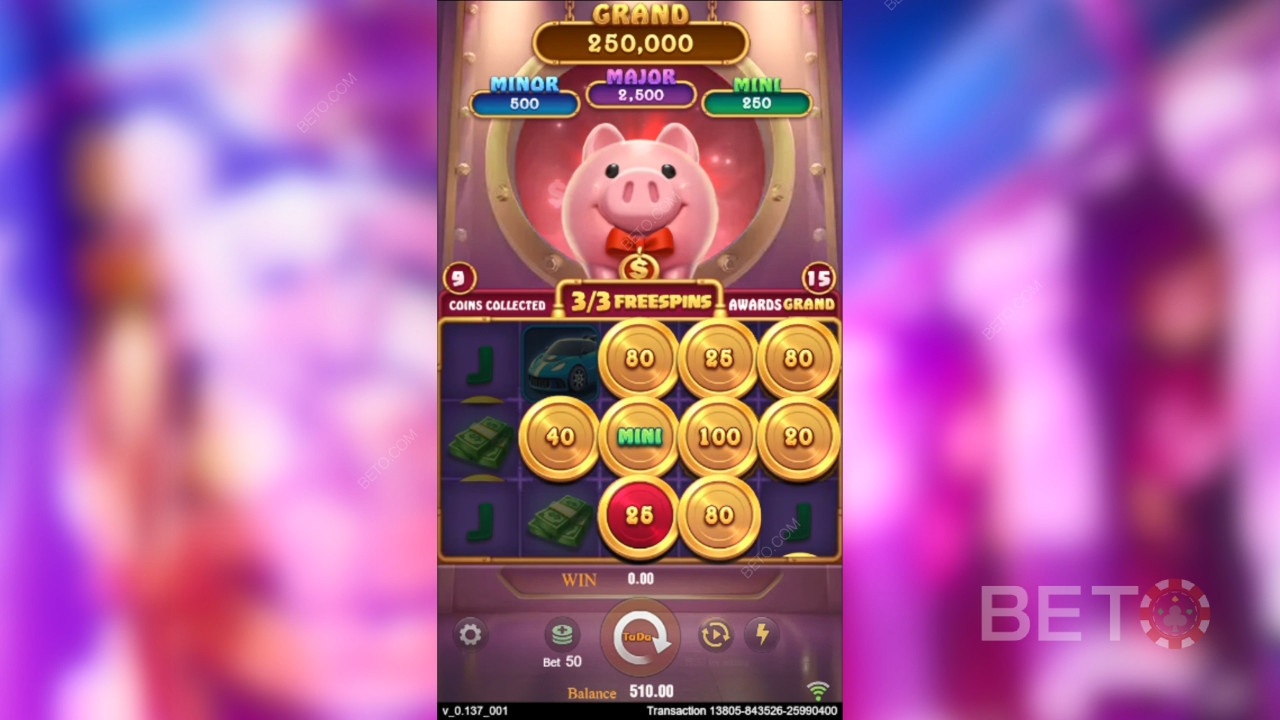 Како се игра игра 3 Lucky Piggy од TaDa Gaming-а