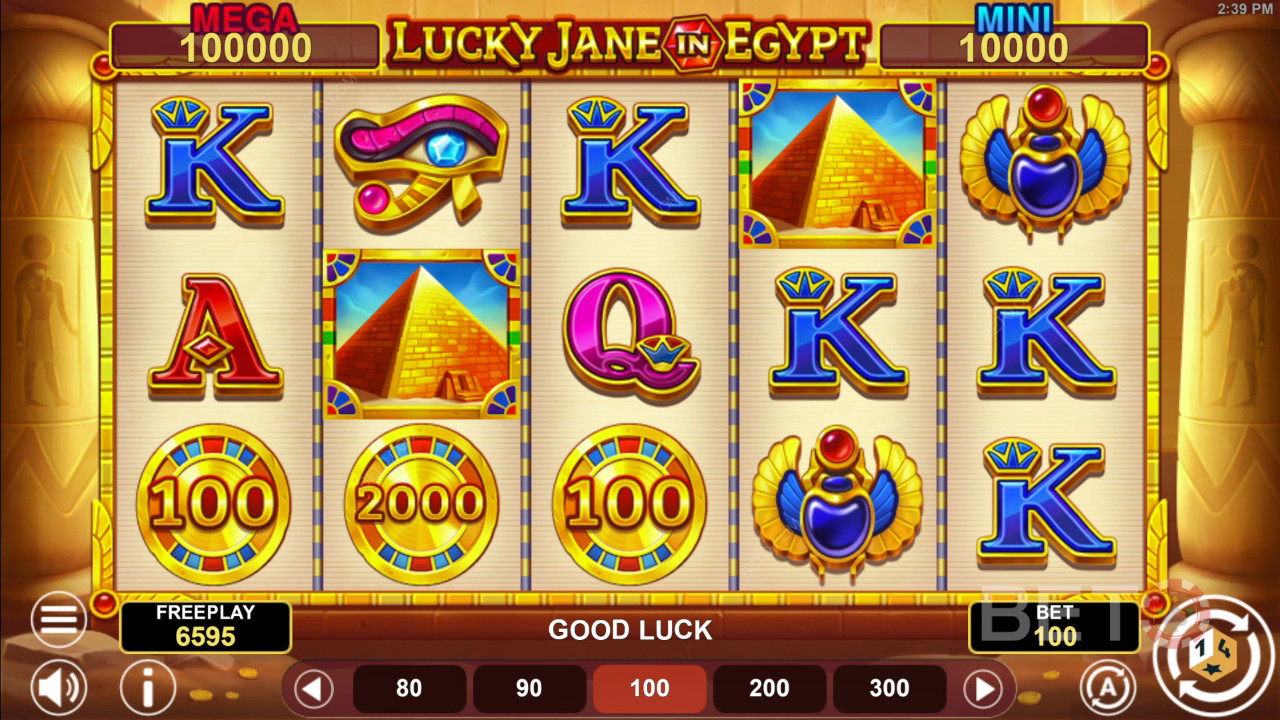 Lucky Jane in Egypt Hold & Win Igraj Besplatno