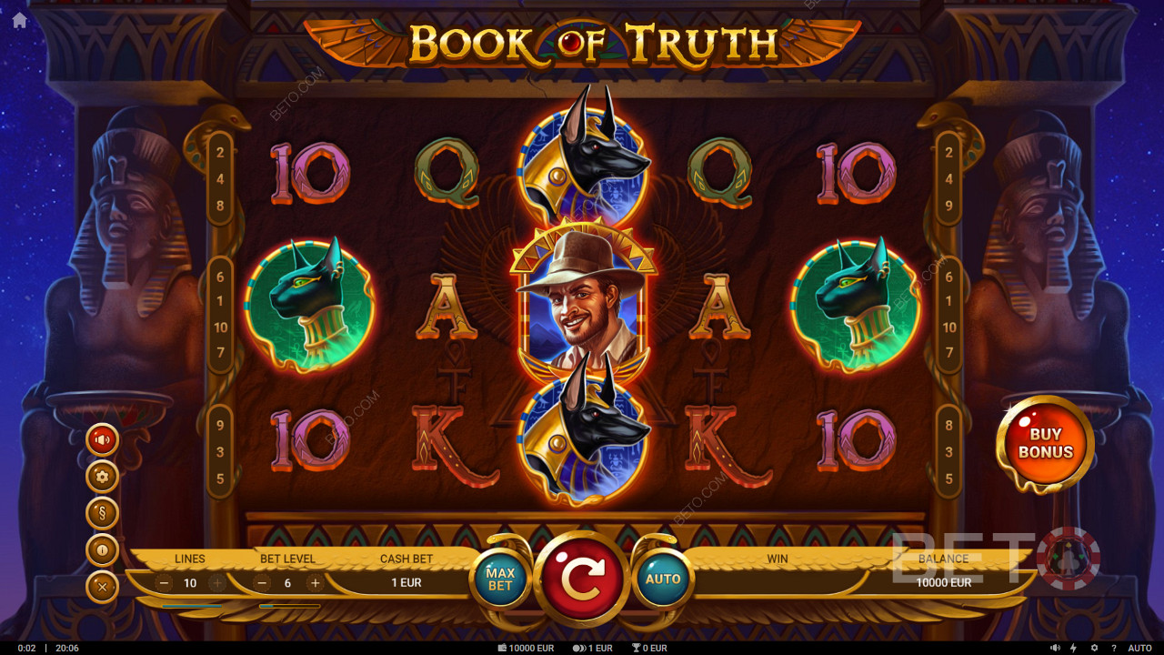 Book of Truth видео слот са две врсте бесплатних окретаја са симболима за проширење