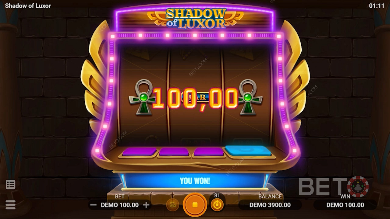 Играјте игру Shadow of Luxor са древним богатствима може вам дати неке сочне исплате