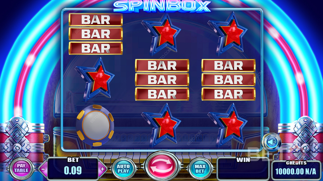 Атрактивни симболи и класична тема игре у Spinbox слоту