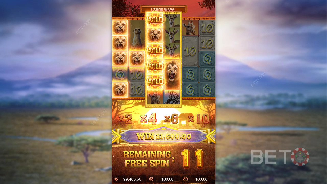 Бонус функције објашњене у игри Safari Wilds од стране PG Soft