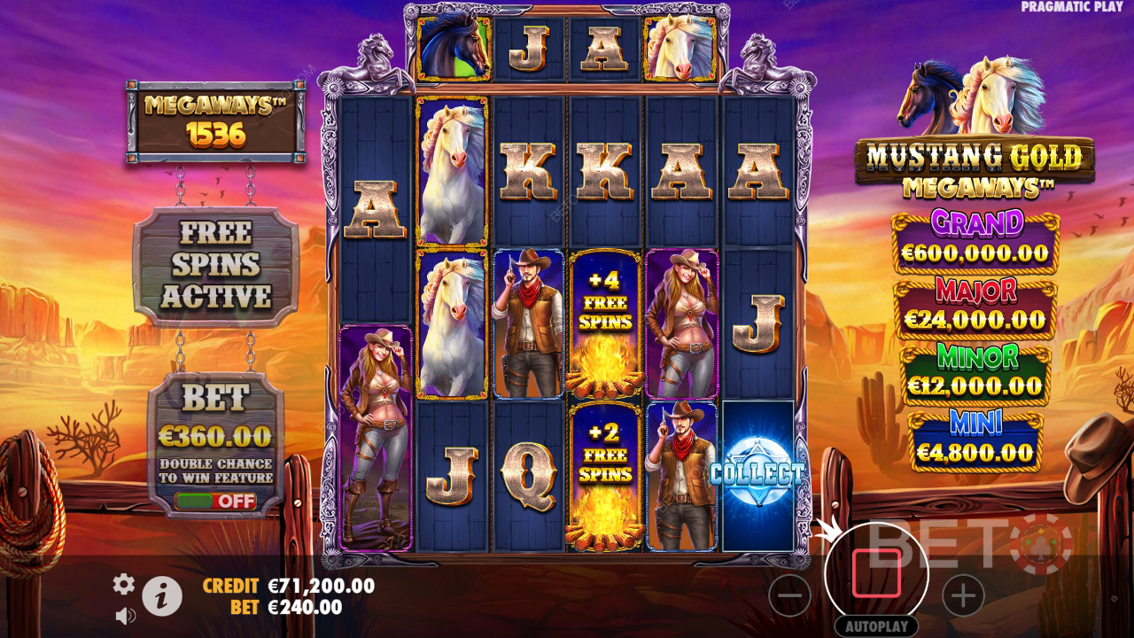 Рецензија Mustang Gold Megaways од стране BETO Slots