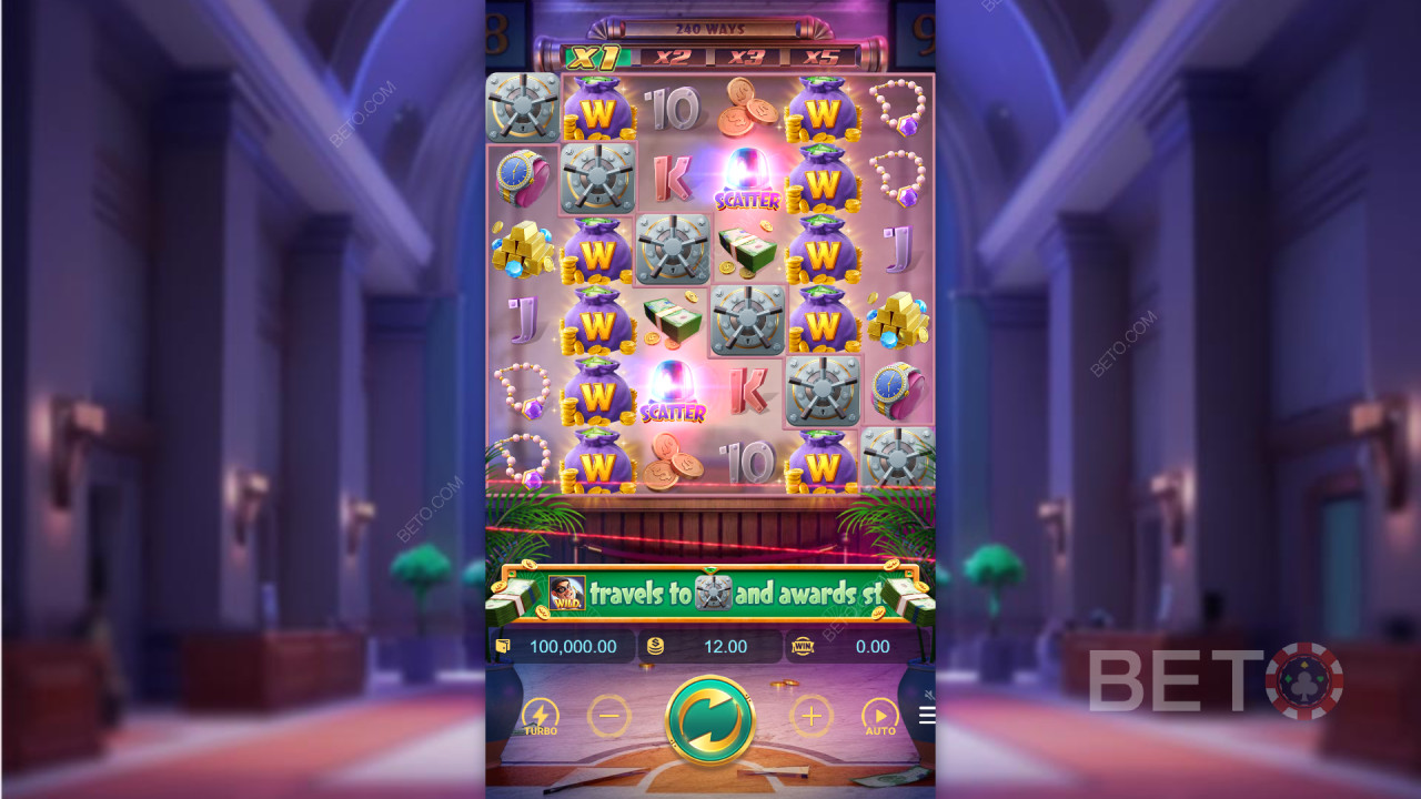 Како играти исплату у игри Wild Heist у игри PG Soft