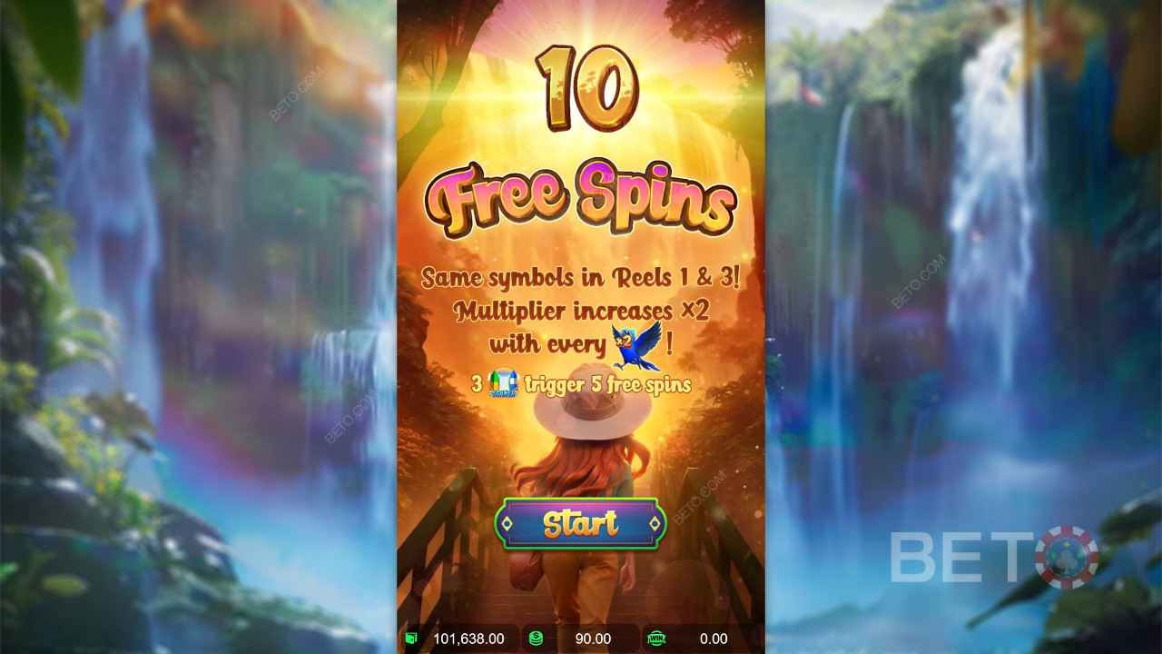Бонус функције објашњене у игри Wings of Iguazu од стране PG Soft