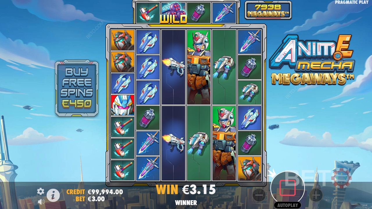 Бонус функције објашњене у Anime Mecha Megaways од стране Pragmatic Play
