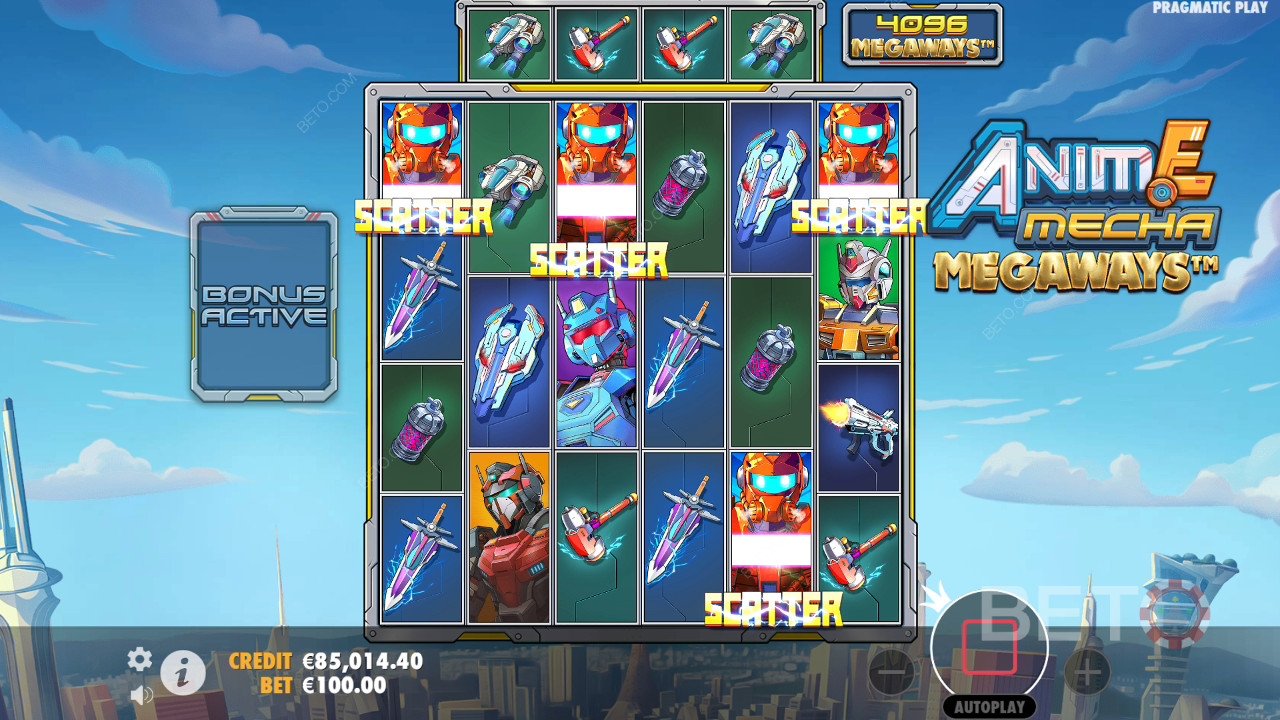 Рецензија Аниме Меха Мегавејс од стране BETO Slots