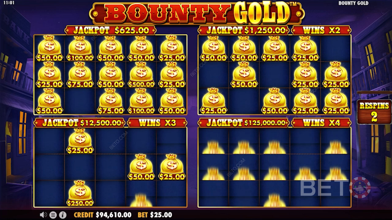 Bounty Gold -ов специјални Монеи Ре-Спин бонус