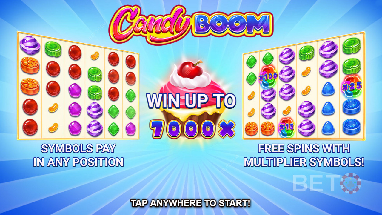 Започињање играња у Candy Boom